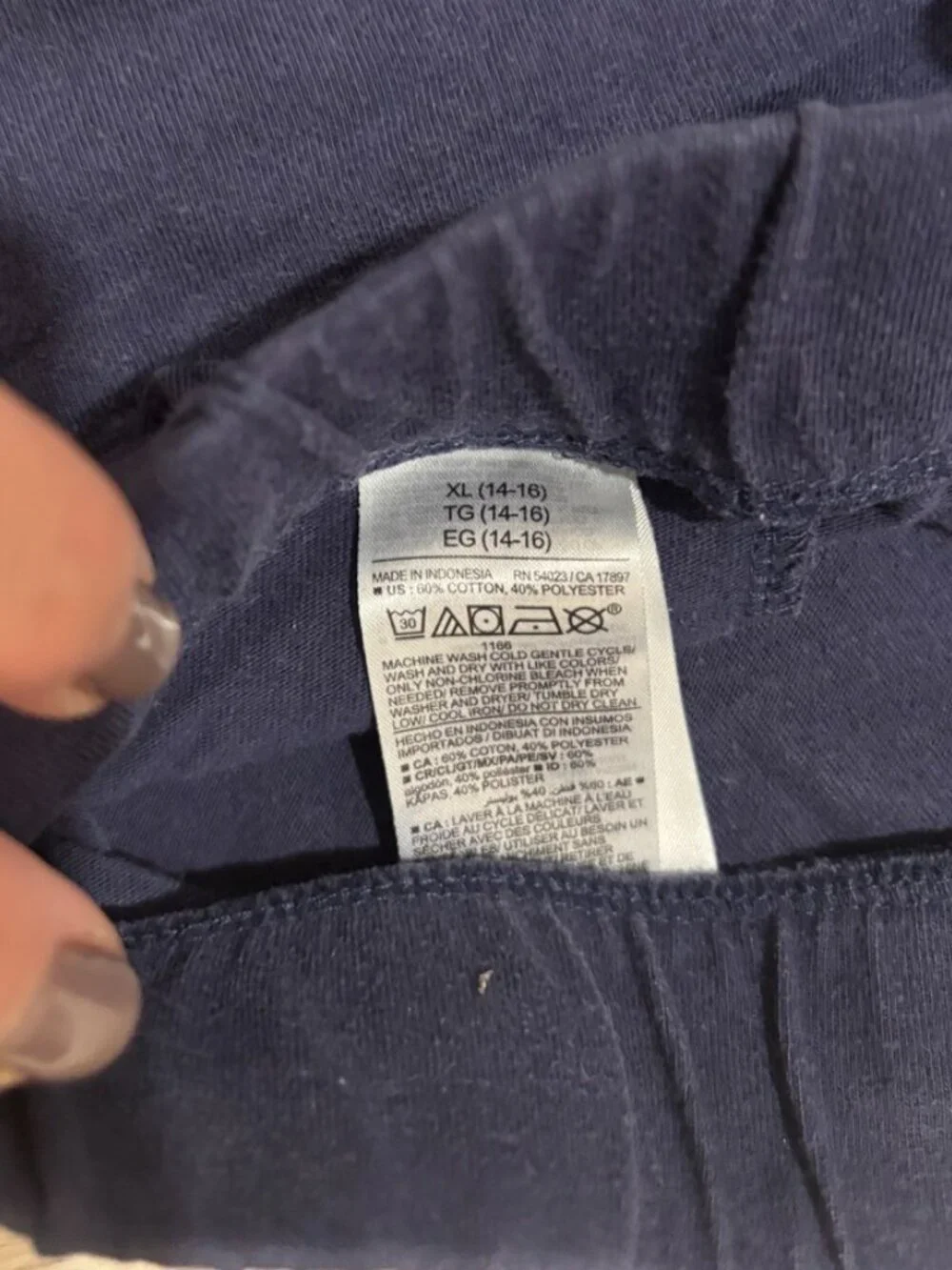 Old Navy Navy Dolphin Lounge Shorts Girls XL (14–16)